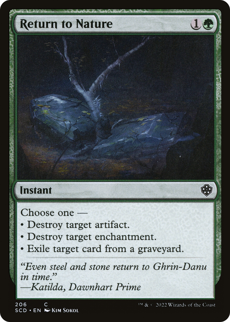 Return to Nature [Starter Commander Decks] | Mega City Incorporated