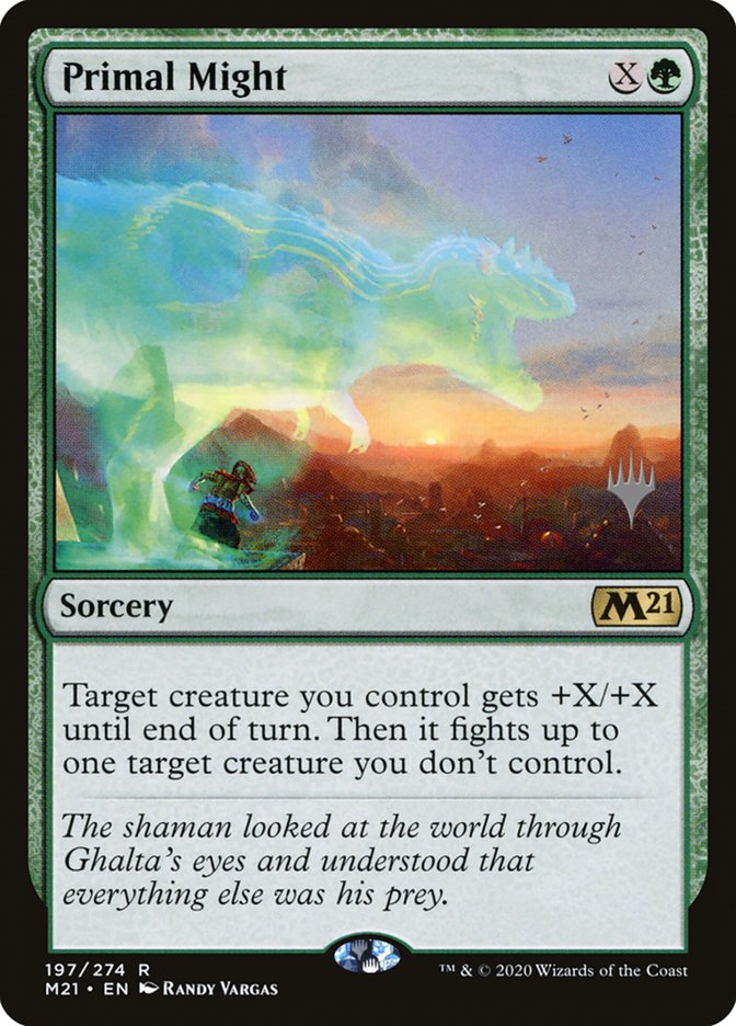 Primal Might (Promo Pack) [Core Set 2021 Promos] | Mega City Incorporated