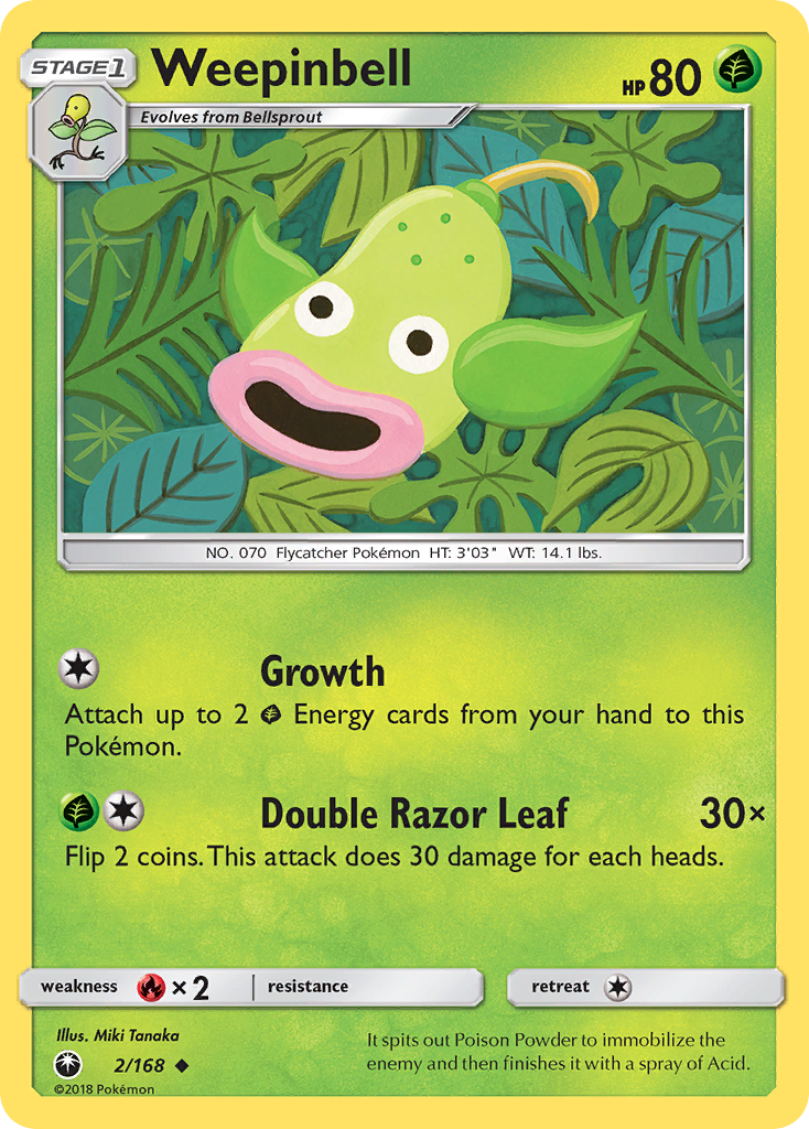 Weepinbell (2/168) [Sun & Moon: Celestial Storm] | Mega City Incorporated