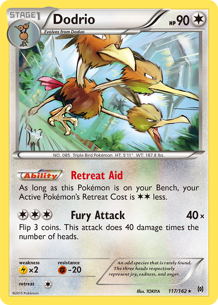 Dodrio (117/162) [XY: BREAKthrough] | Mega City Incorporated