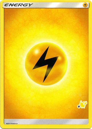 Lightning Energy (Pikachu Stamp #31) [Battle Academy 2020] | Mega City Incorporated