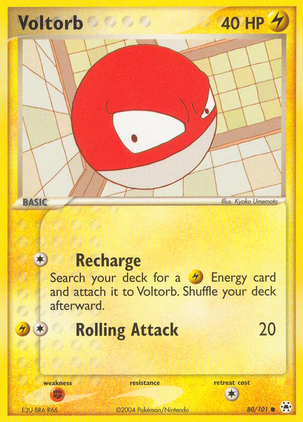Voltorb (80/101) [EX: Hidden Legends] | Mega City Incorporated