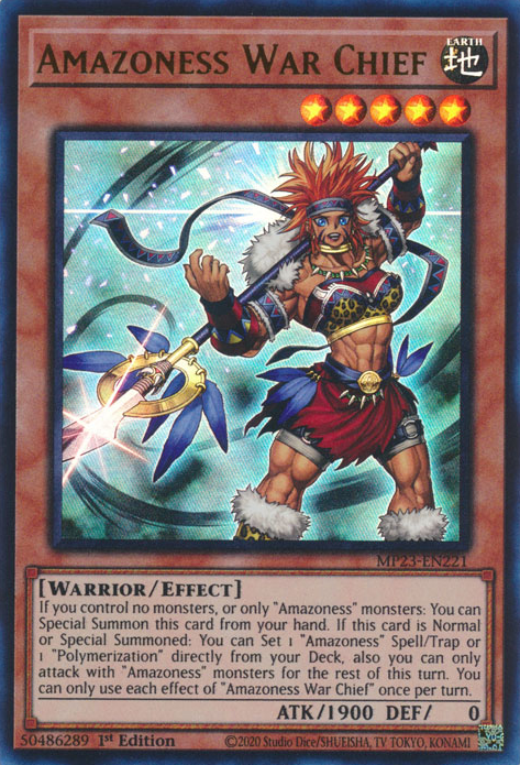 Amazoness War Chief [MP23-EN221] Ultra Rare | Mega City Incorporated