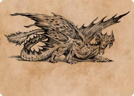 Ancient Brass Dragon Art Card (49) [Commander Legends: Battle for Baldur's Gate Art Series] | Mega City Incorporated