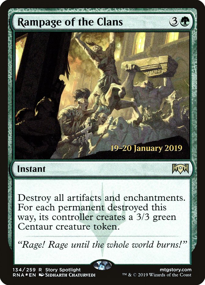 Rampage of the Clans [Ravnica Allegiance Prerelease Promos] | Mega City Incorporated