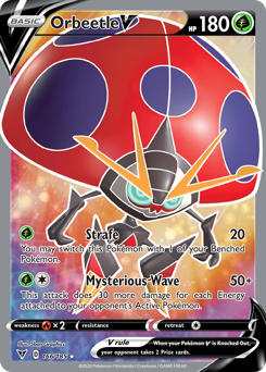 Orbeetle V (166/185) [Sword & Shield: Vivid Voltage] | Mega City Incorporated