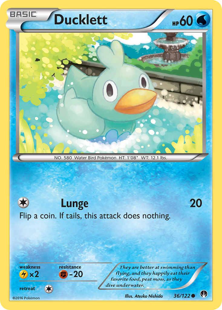 Ducklett (36/122) [XY: BREAKpoint] | Mega City Incorporated