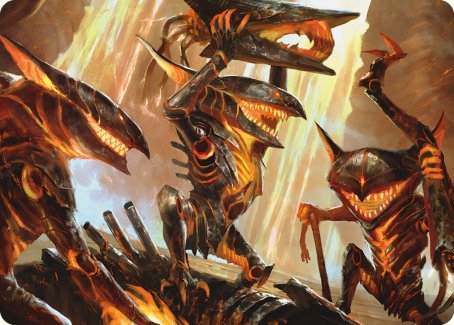 Gleeful Demolition Art Card [Phyrexia: All Will Be One Art Series] | Mega City Incorporated