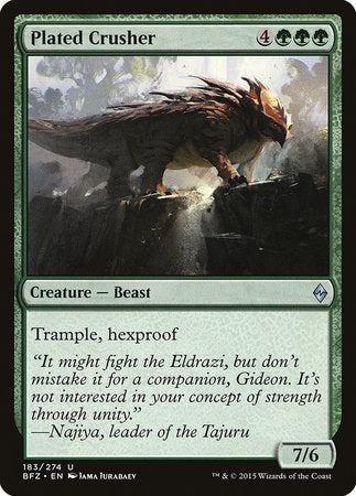 Plated Crusher [Battle for Zendikar] | Mega City Incorporated