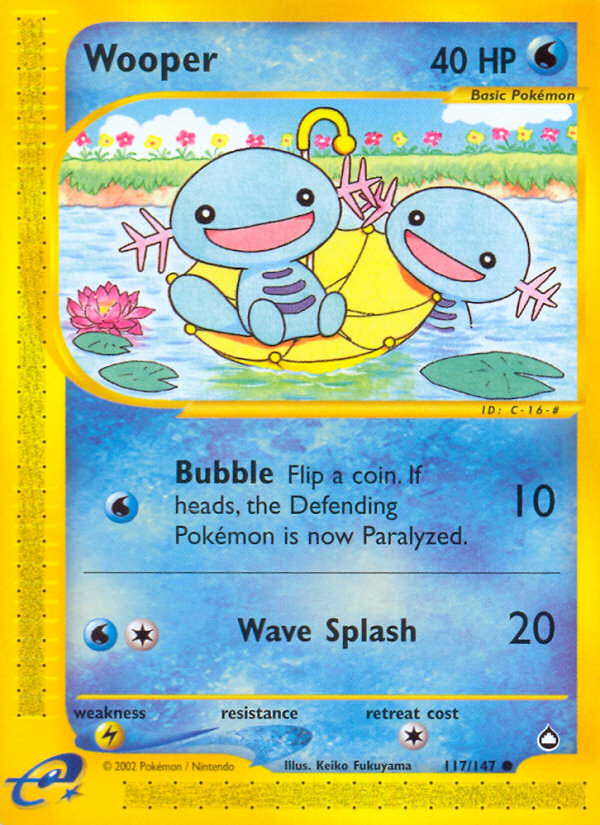 Wooper (117/147) [Aquapolis] | Mega City Incorporated