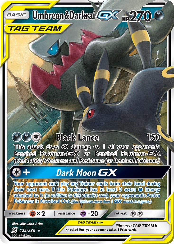 Umbreon & Darkrai GX (125/236) [Sun & Moon: Unified Minds] | Mega City Incorporated