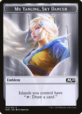 Emblem - Mu Yanling, Sky Dancer [Core Set 2020 Tokens] | Mega City Incorporated