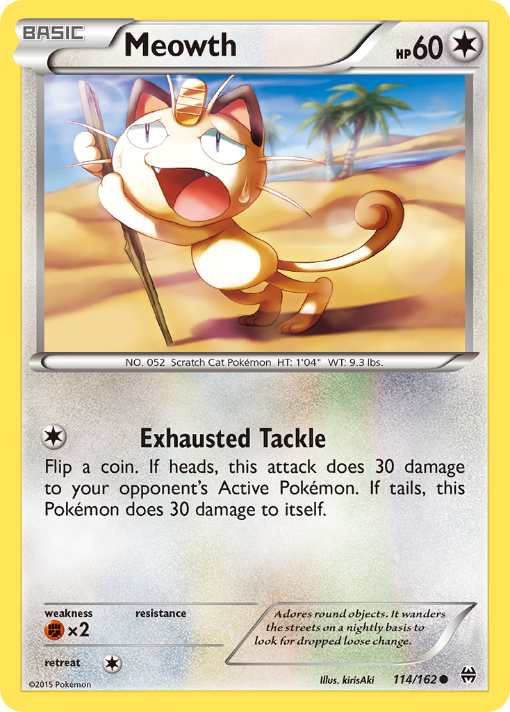 Meowth (114/162) [XY: BREAKthrough] | Mega City Incorporated