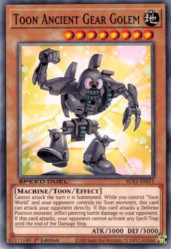 Toon Ancient Gear Golem [SGX1-ENI11] Common | Mega City Incorporated
