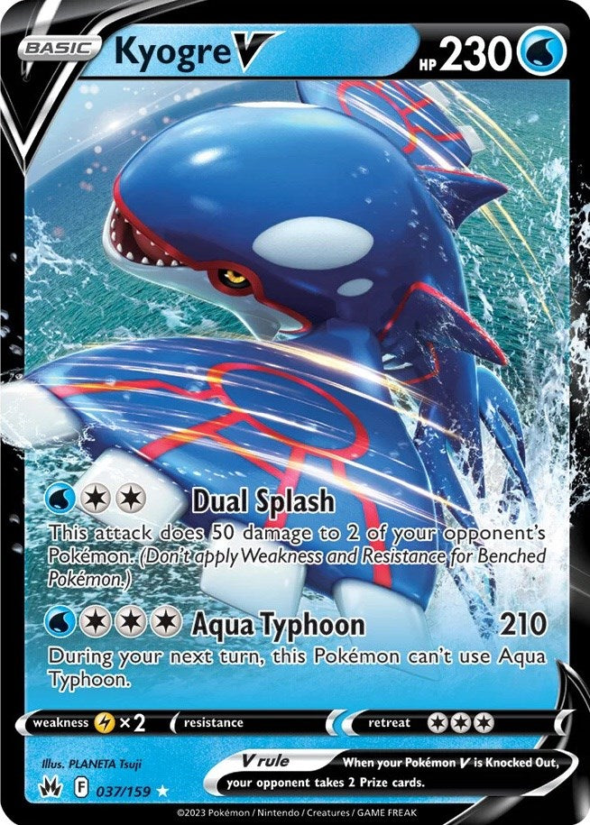 Kyogre V (037/159) [Sword & Shield: Crown Zenith] | Mega City Incorporated