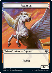Pegasus // Thopter Double-Sided Token [Starter Commander Decks] | Mega City Incorporated