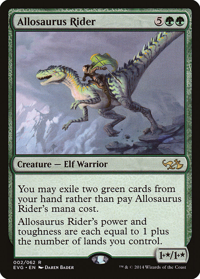 Allosaurus Rider (Elves vs. Goblins) [Duel Decks Anthology] | Mega City Incorporated