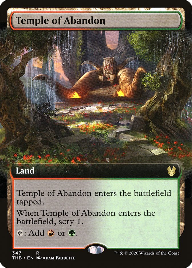 Temple of Abandon (Extended Art) [Theros Beyond Death] | Mega City Incorporated