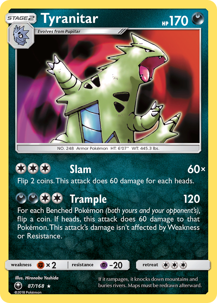 Tyranitar (87/168) [Sun & Moon: Celestial Storm] | Mega City Incorporated