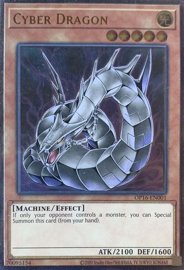 Cyber Dragon [OP16-EN001] Ultimate Rare | Mega City Incorporated