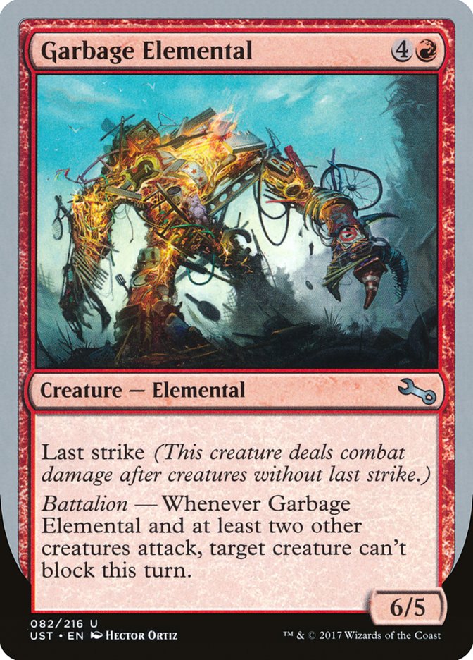 Garbage Elemental (6/5 Creature) [Unstable] | Mega City Incorporated