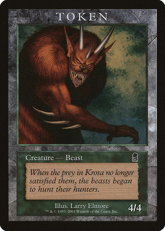 Beast Token (Odyssey) [Magic Player Rewards 2001] | Mega City Incorporated