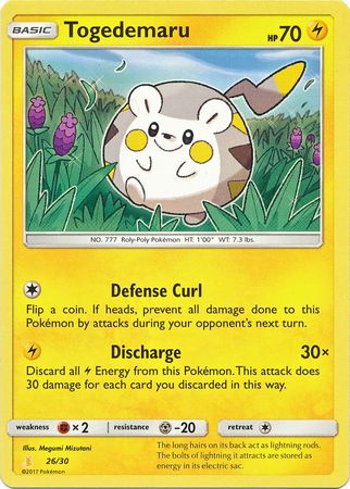 Togedemaru (26/30) [Sun & Moon: Trainer Kit - Alolan Raichu] | Mega City Incorporated