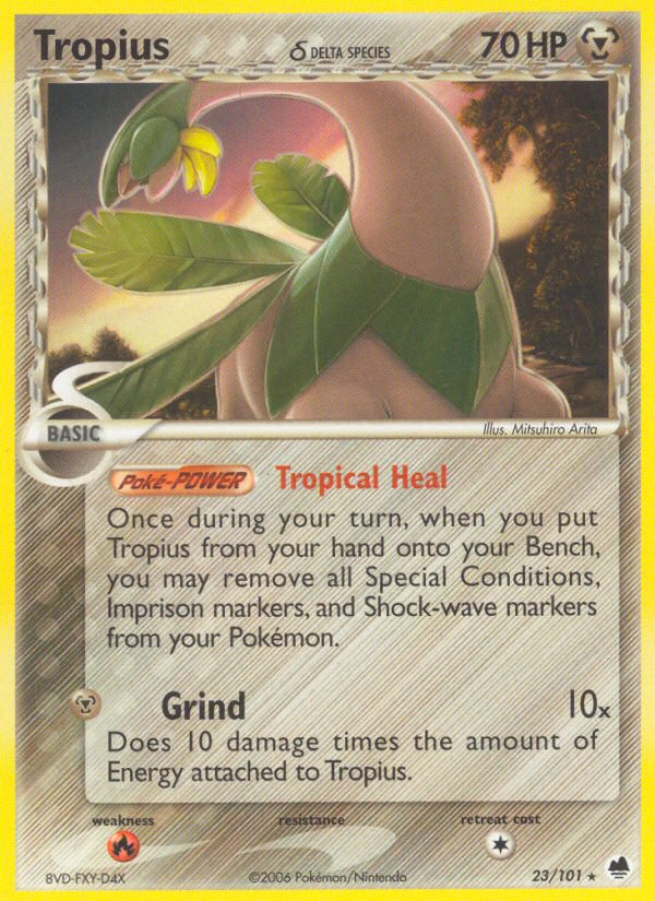 Tropius (23/101) (Delta Species) [EX: Dragon Frontiers] | Mega City Incorporated