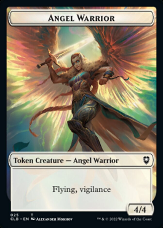Kor Warrior // Angel Warrior Double-sided Token [Commander Legends: Battle for Baldur's Gate Tokens] | Mega City Incorporated