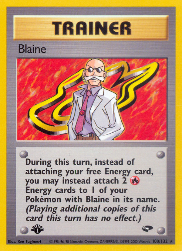 Blaine (100/132) [Gym Challenge 1st Edition] | Mega City Incorporated