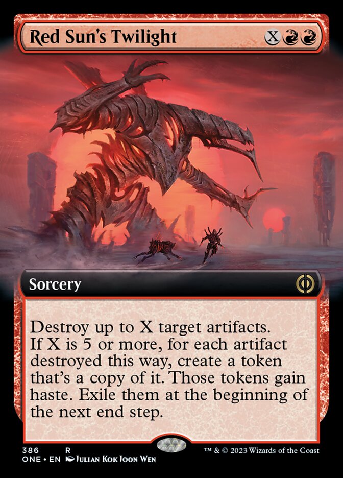 Red Sun's Twilight (Extended Art) [Phyrexia: All Will Be One] | Mega City Incorporated