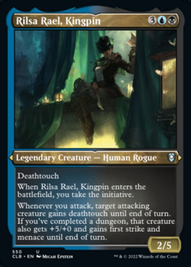 Rilsa Rael, Kingpin (Foil Etched) [Commander Legends: Battle for Baldur's Gate] | Mega City Incorporated