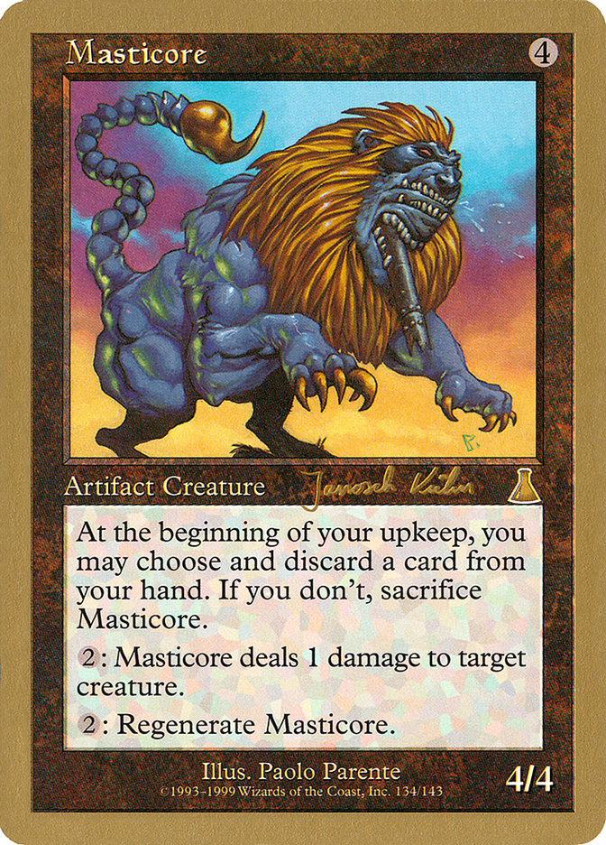 Masticore (Janosch Kuhn) [World Championship Decks 2000] | Mega City Incorporated