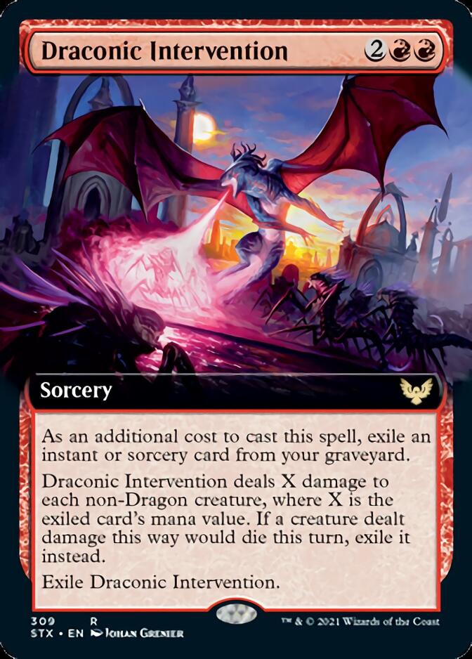 Draconic Intervention (Extended) [Strixhaven: School of Mages] | Mega City Incorporated