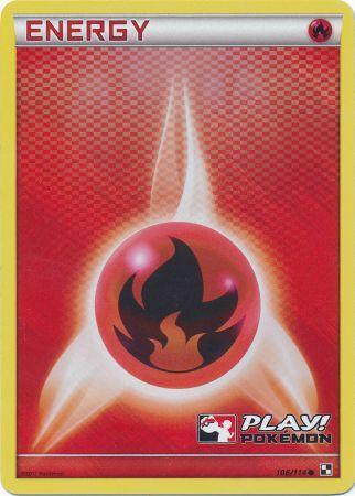 Fire Energy (106/114) (Play Pokemon Promo) [Black & White: Base Set] | Mega City Incorporated