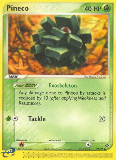 Pineco (71/97) [EX: Dragon] | Mega City Incorporated