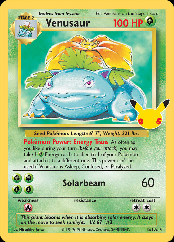 Venusaur (15/102) [Celebrations: 25th Anniversary - Classic Collection] | Mega City Incorporated