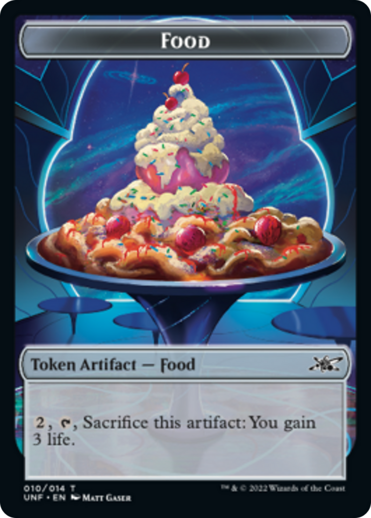 Clown Robot (003) // Food (010) Double-sided Token [Unfinity Tokens] | Mega City Incorporated