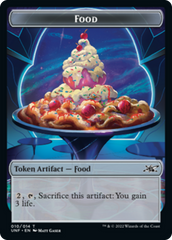 Clown Robot (003) // Food (010) Double-sided Token [Unfinity Tokens] | Mega City Incorporated