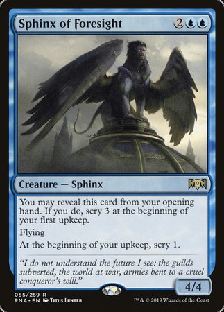 Sphinx of Foresight [Ravnica Allegiance] | Mega City Incorporated