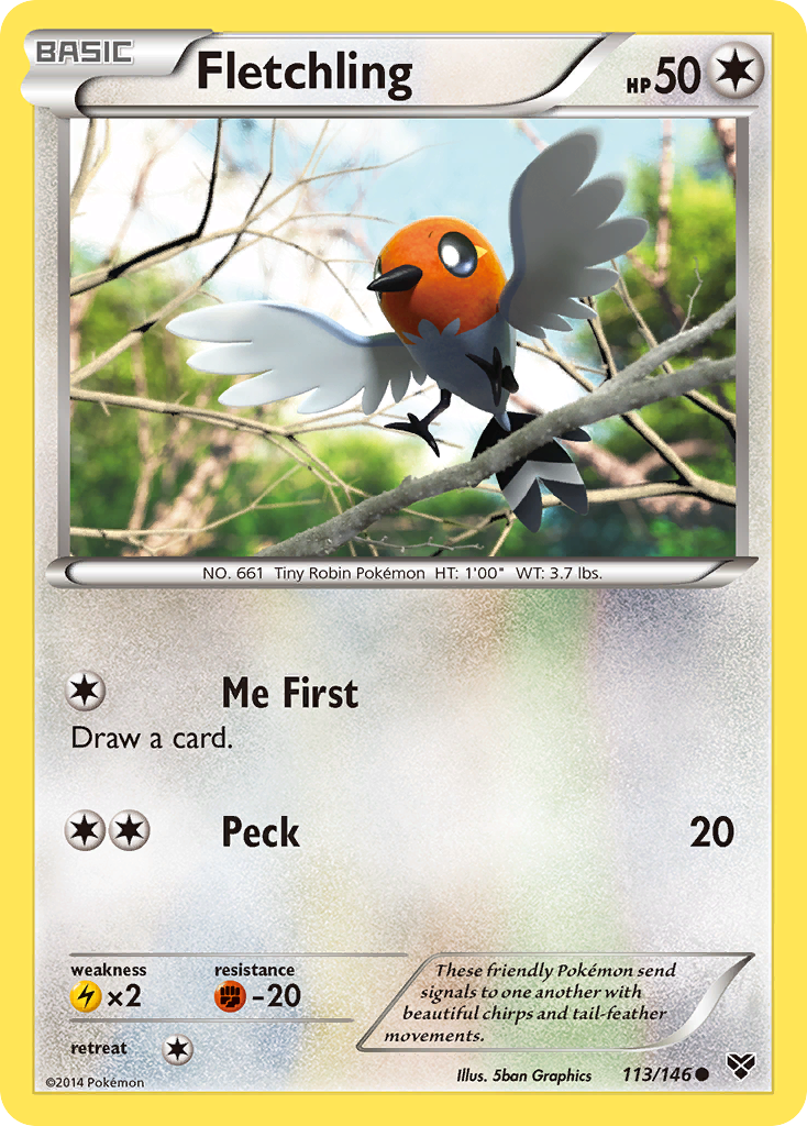 Fletchling (113/146) [XY: Base Set] | Mega City Incorporated