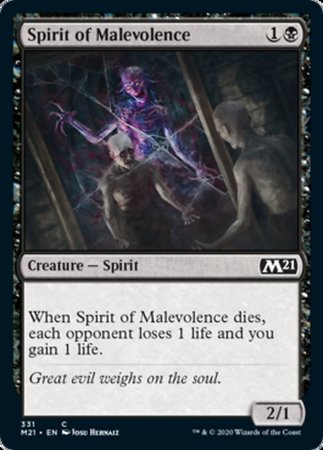 Spirit of Malevolence [Core Set 2021] | Mega City Incorporated