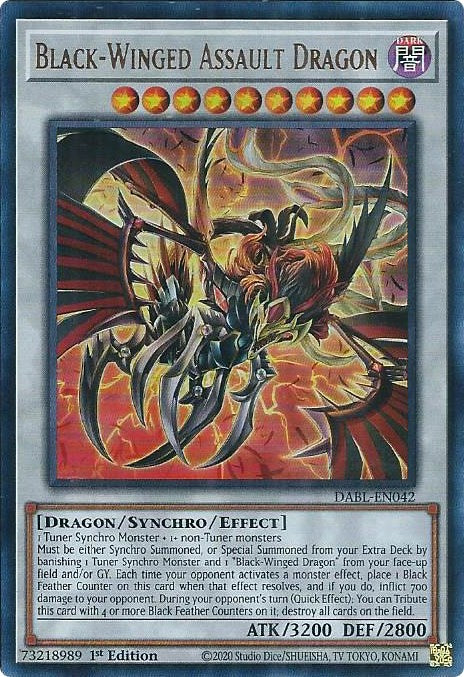 Black-Winged Assault Dragon [DABL-EN042] Ultra Rare | Mega City Incorporated