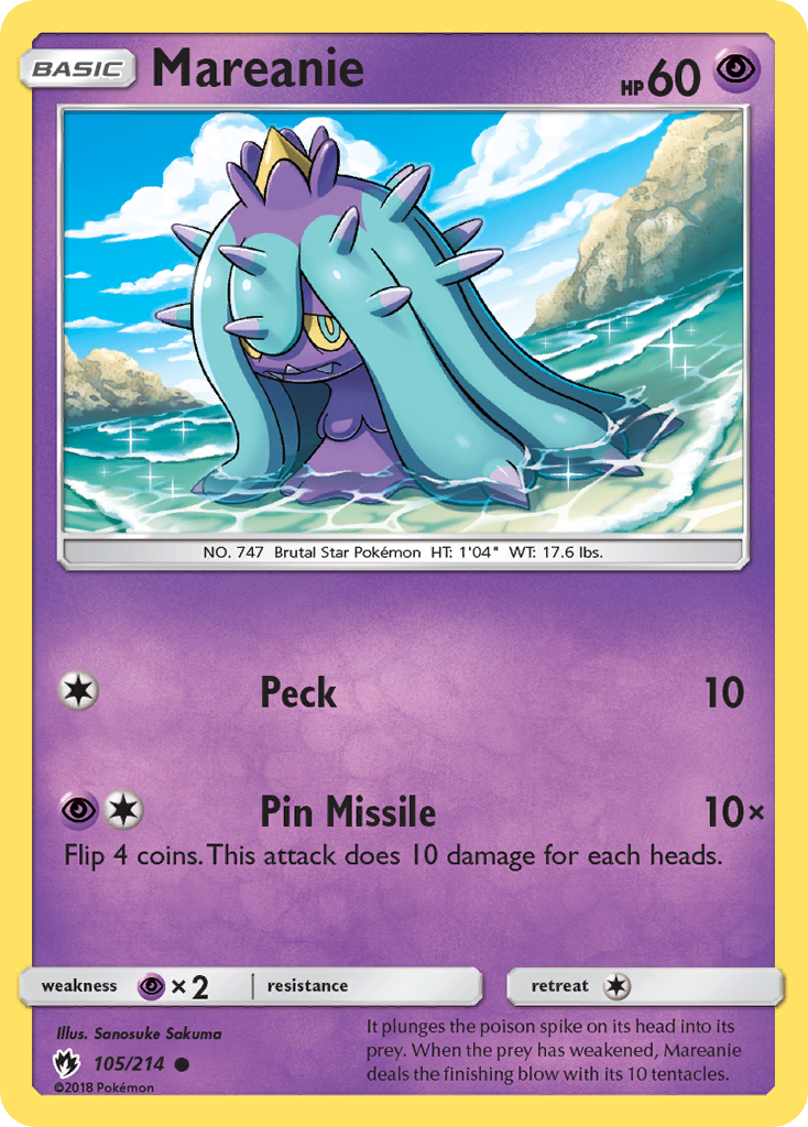 Mareanie (105/214) [Sun & Moon: Lost Thunder] | Mega City Incorporated