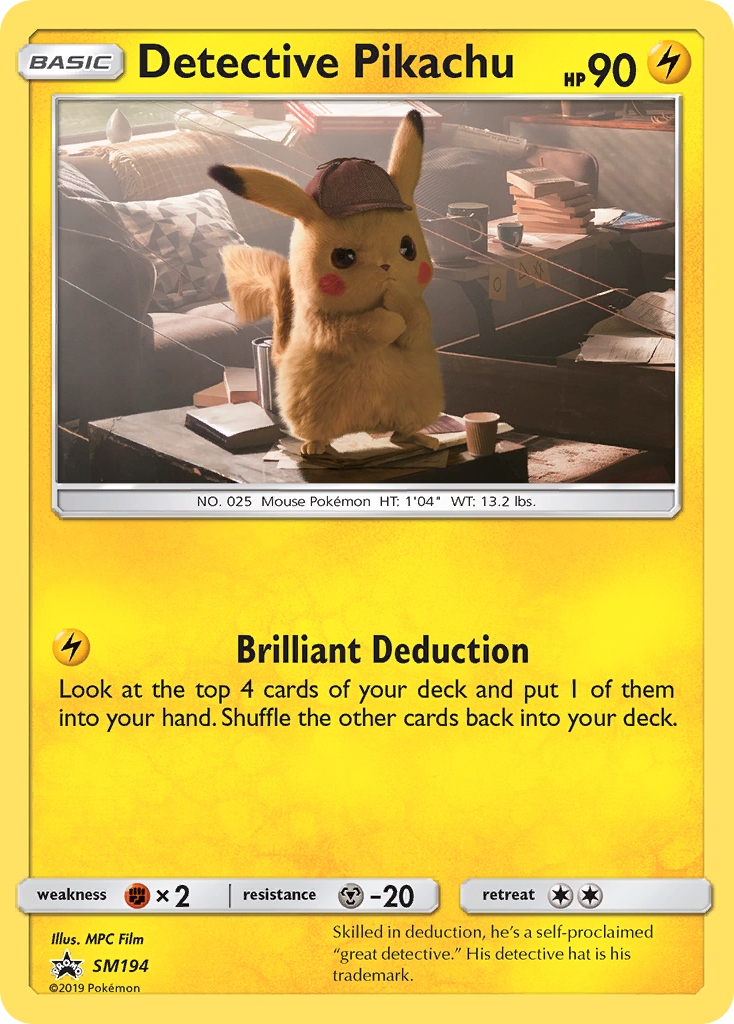 Detective Pikachu (SM194) [Sun & Moon: Black Star Promos] | Mega City Incorporated