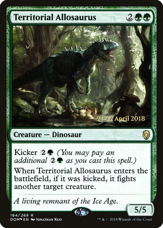 Territorial Allosaurus [Dominaria Promos] | Mega City Incorporated