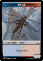 Soldier // Insect Double-Sided Token [March of the Machine Commander Tokens] | Mega City Incorporated