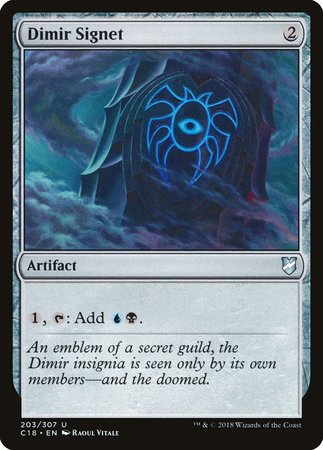 Dimir Signet [Commander 2018] | Mega City Incorporated