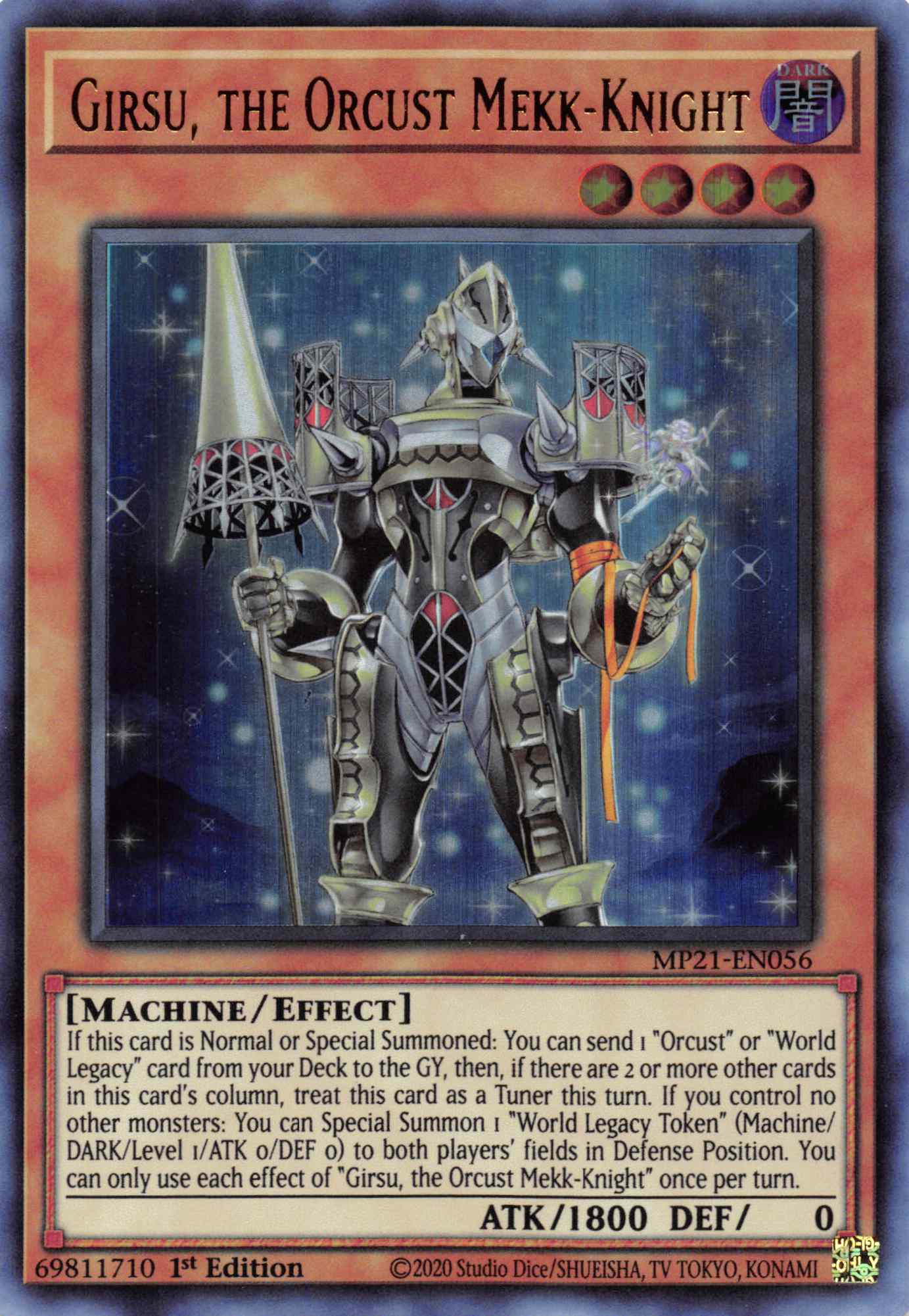 Girsu, the Orcust Mekk-Knight [MP21-EN056] Ultra Rare | Mega City Incorporated