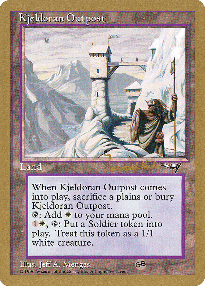 Kjeldoran Outpost (Janosch Kuhn) [World Championship Decks 1997] | Mega City Incorporated